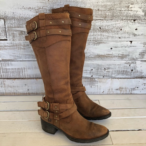 Born Shoes - Born Brown Leather Knee High Boots Size 5.5